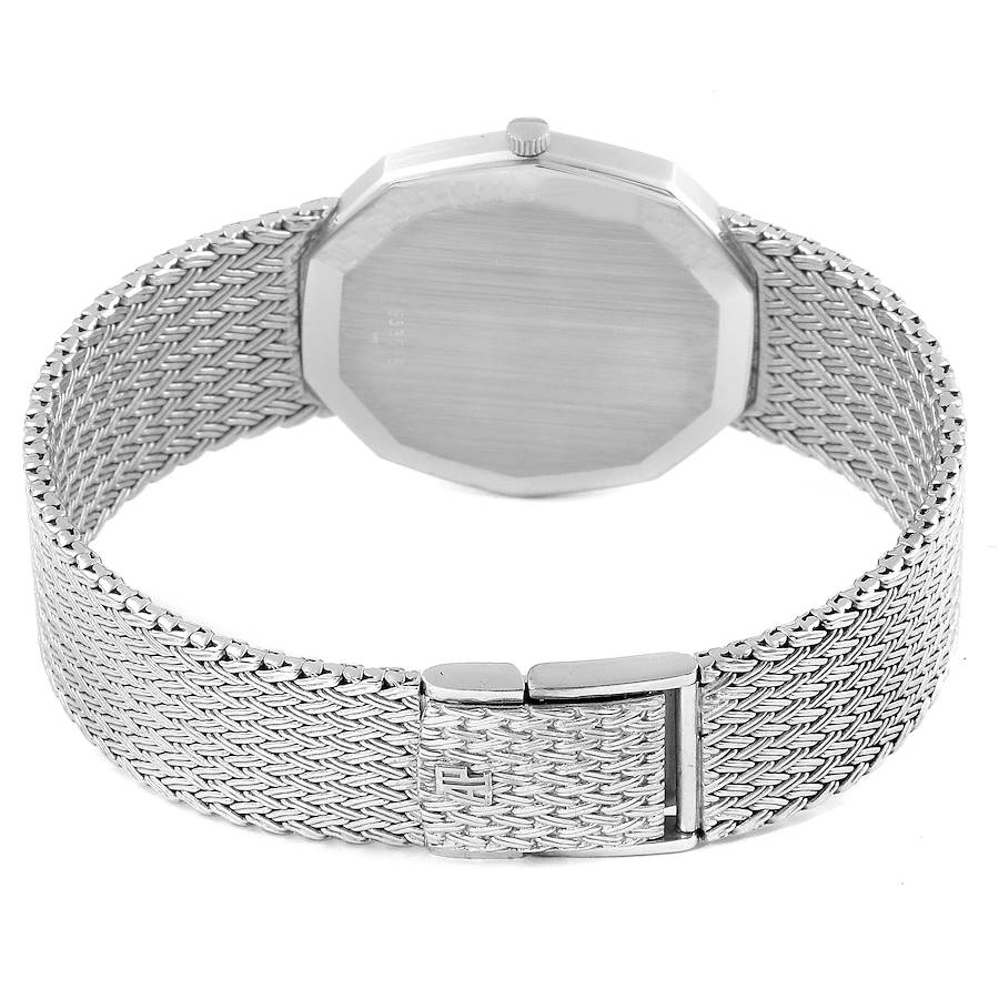 Audemars Piguet White Gold Black Dial Diamond Vintage Mens Watch