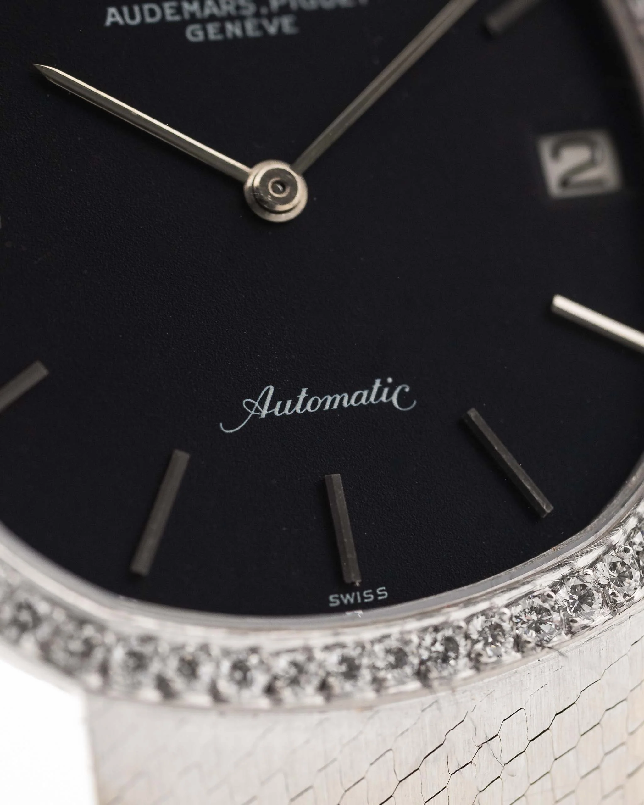 Audemars Piguet Ellipse 18k Diamond Black 1970s