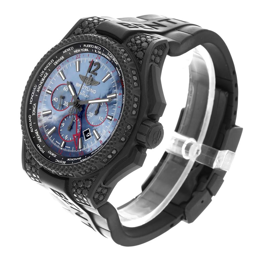Breitling Bentley GMT Light Body Diamond LE Mother Of Pearl Dial Mens Watch VB0452