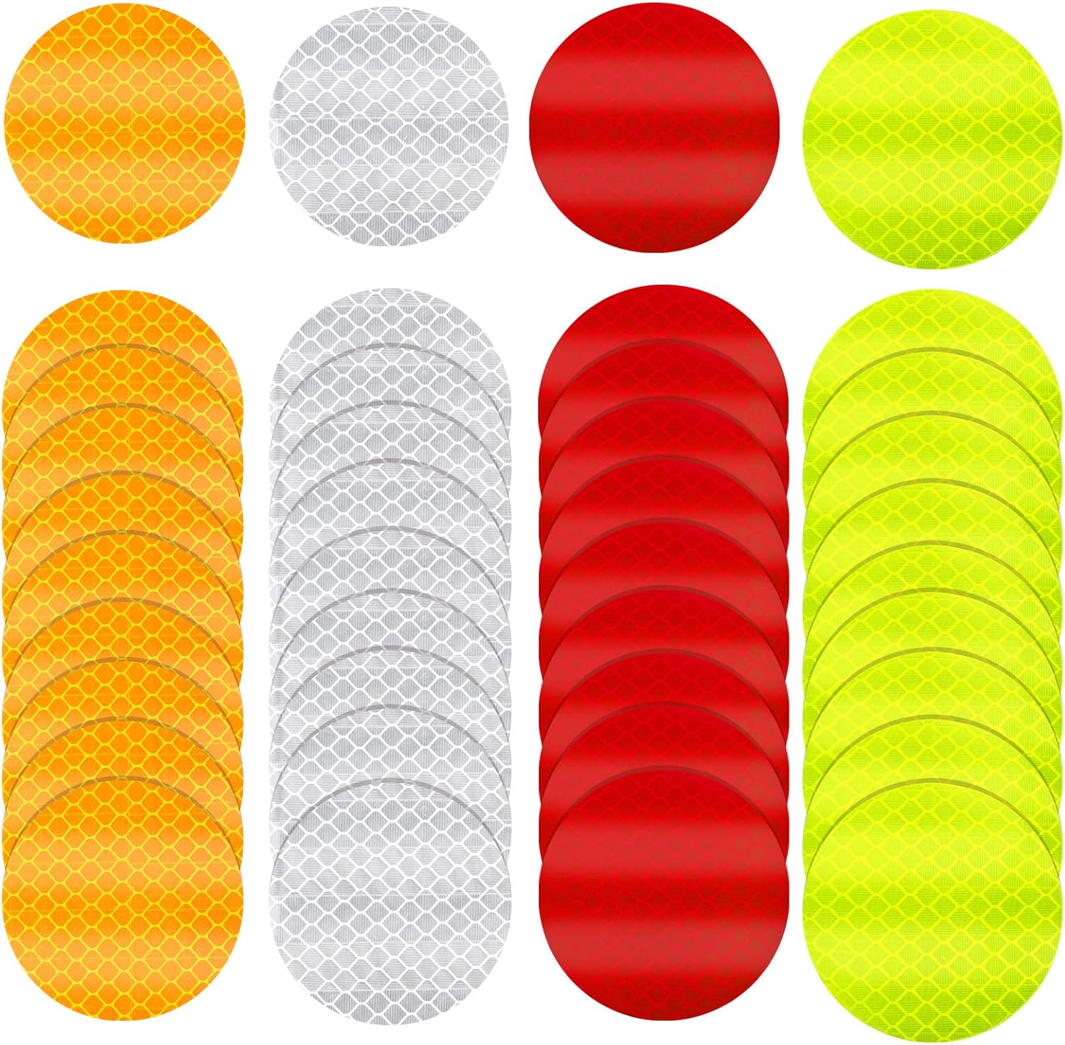 40Pcs Star Shape Reflective Stickers, Warning Safety Reflector Stickers for Kids, Waterproof Safety Helmet Stickers for Vehicles, Bicycles, Motorcycles and Construction Workers