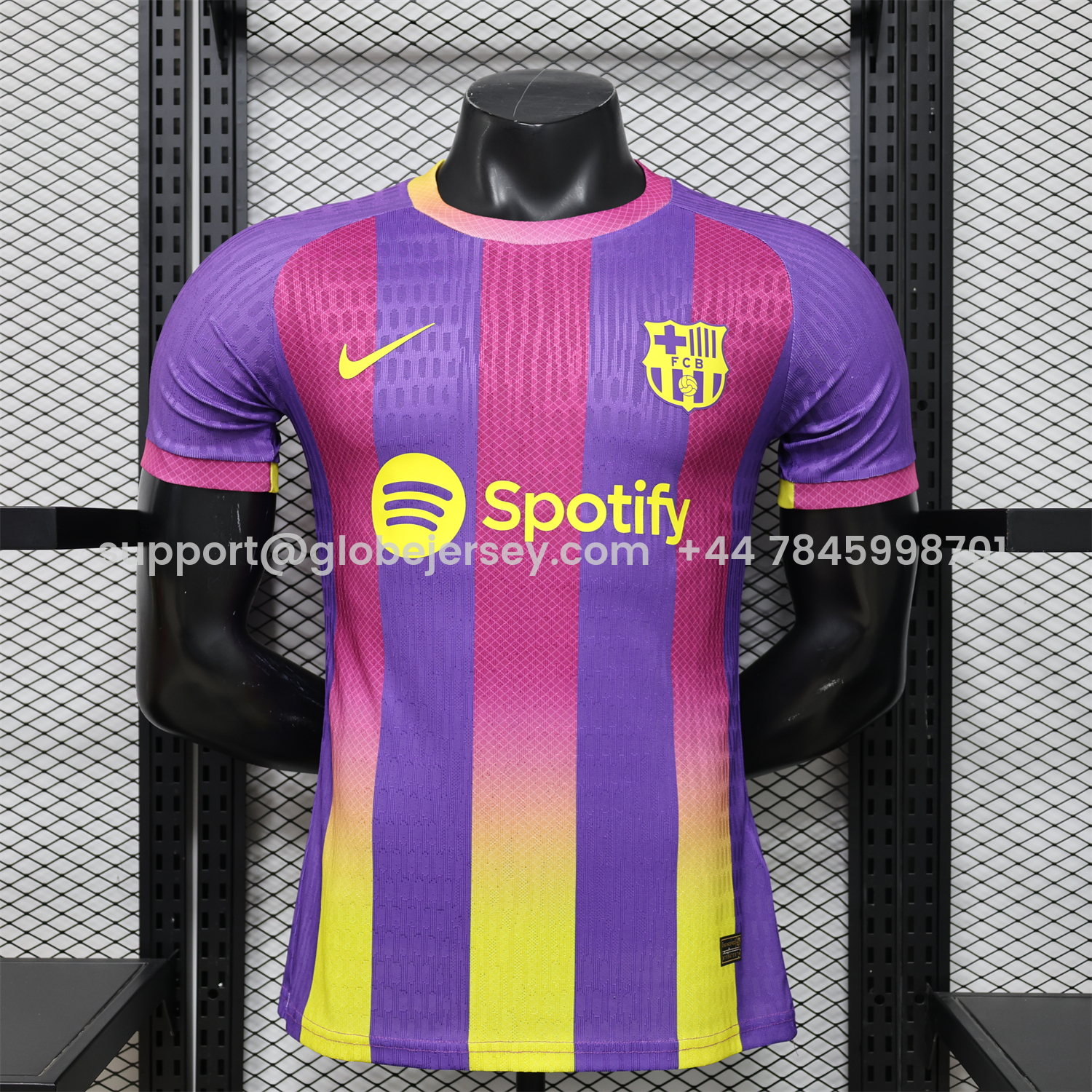 Barcelona 25-26 Purple Pink And Yellow Special Jersey - Player Version