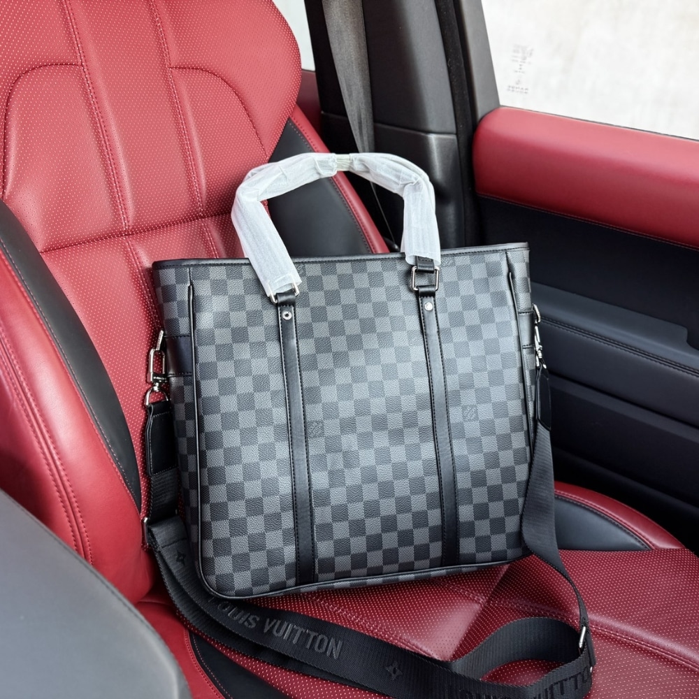 Louis Vuitton Damier Graphite Tadao PM Black 34cm