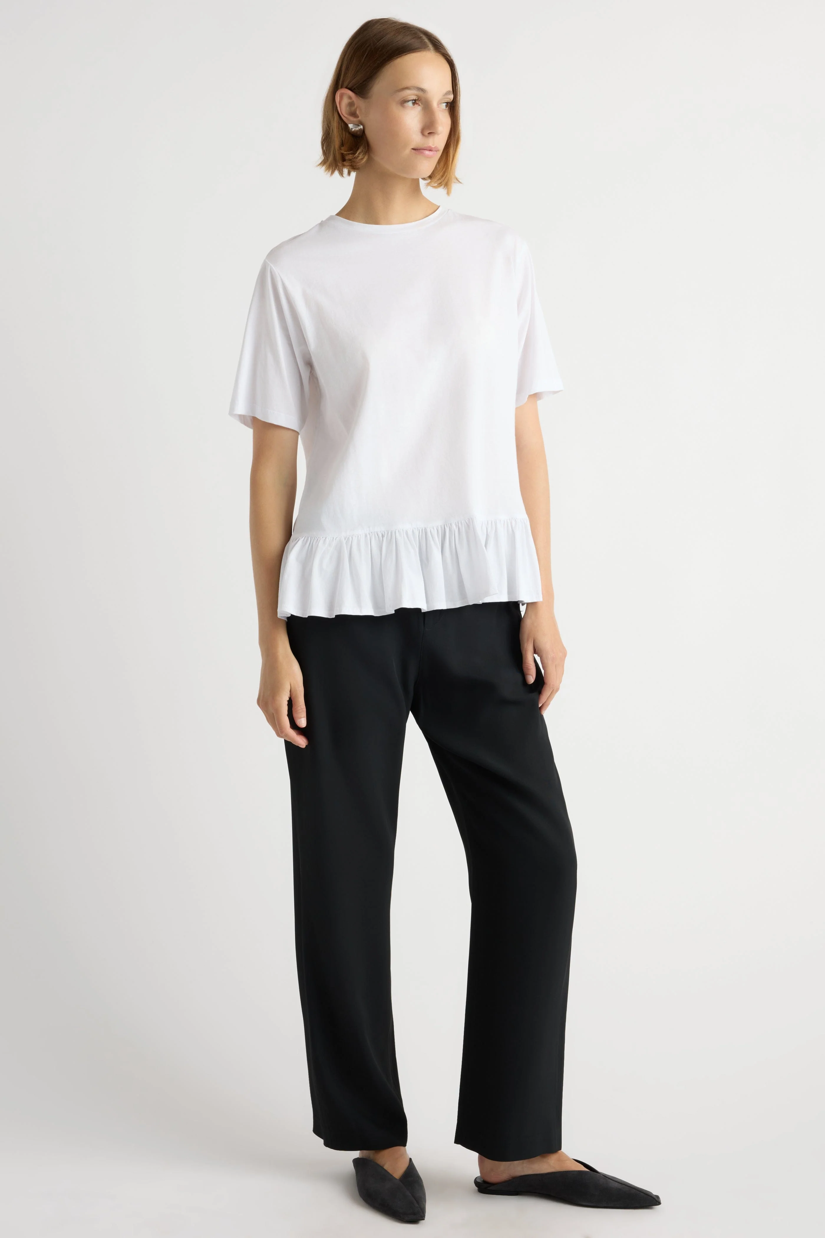 Nuri Tailored Stretch-Waist Pant