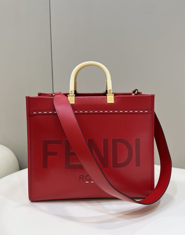 Replica Fendi Peekaboo Tote Red