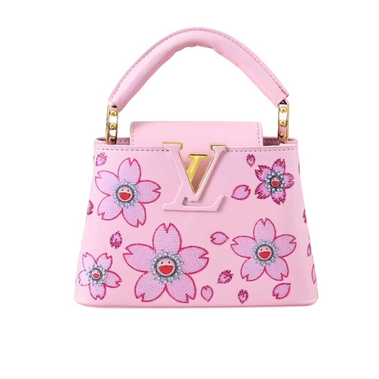 Louis Vuitton X Takashi Murakami Capucines Mini Pink 21Cm M13249