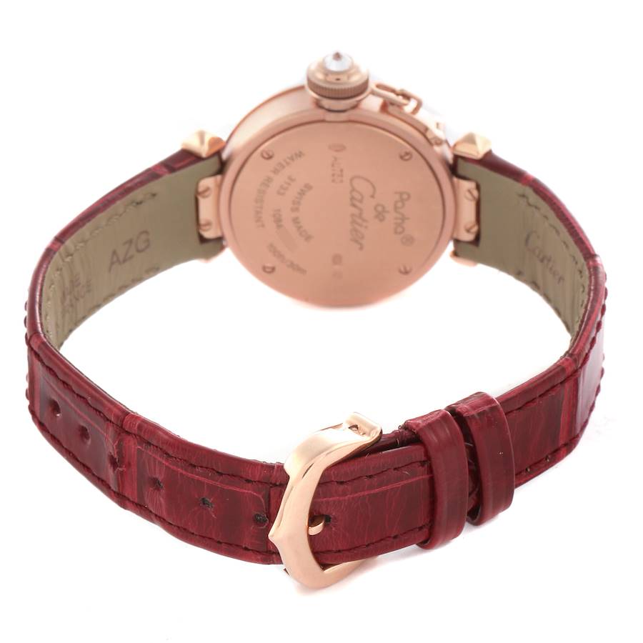 Cartier Miss Pasha 27mm Rose Gold Diamond Ladies Watch WJ124026
