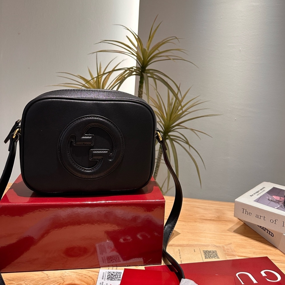 Gucci Blondie Mini Shoulder Bag Black 20Cm 820429 Aaedb 1000