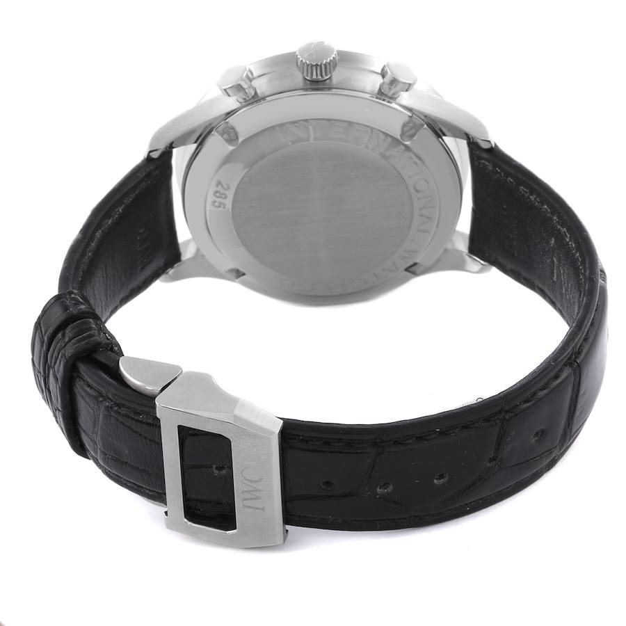 IWC Portuguese Chronograph Silver Dial Steel Mens Watch IW371401