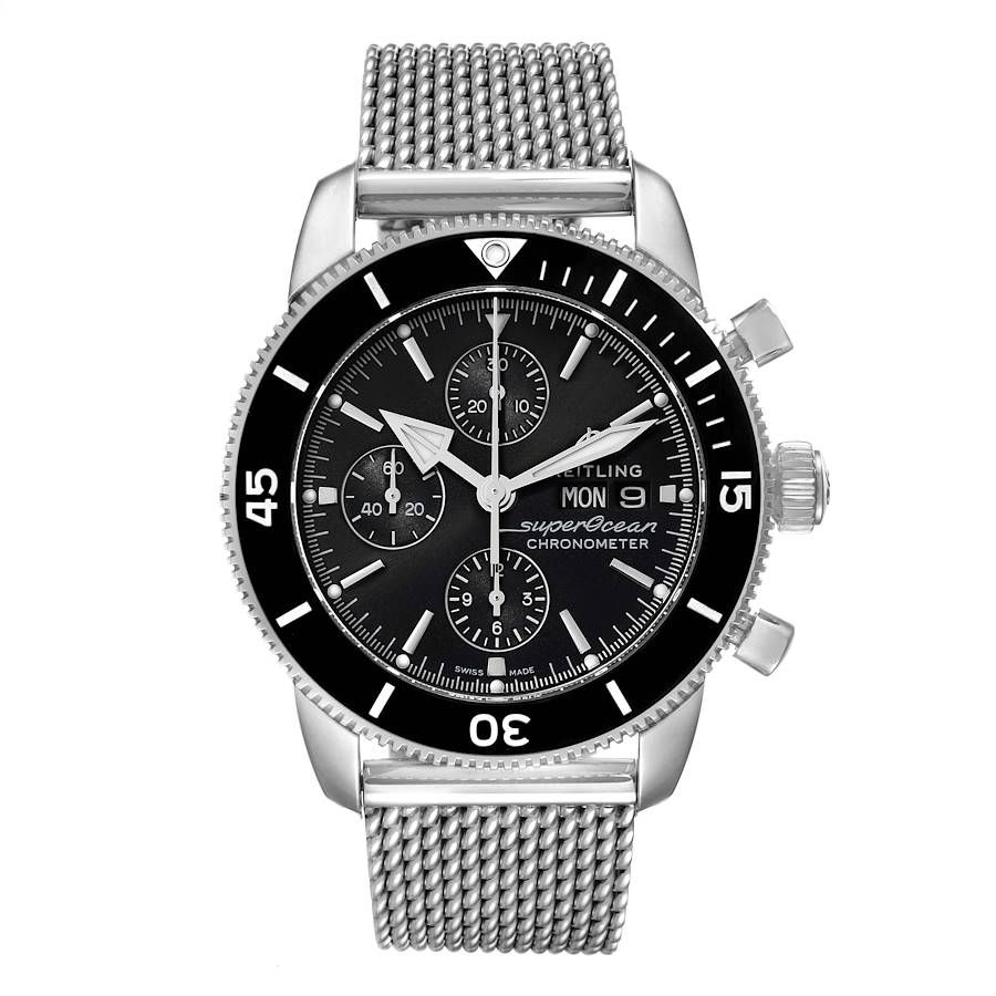Breitling SuperOcean Heritage II Chrono Black Dial Mens Watch A13313