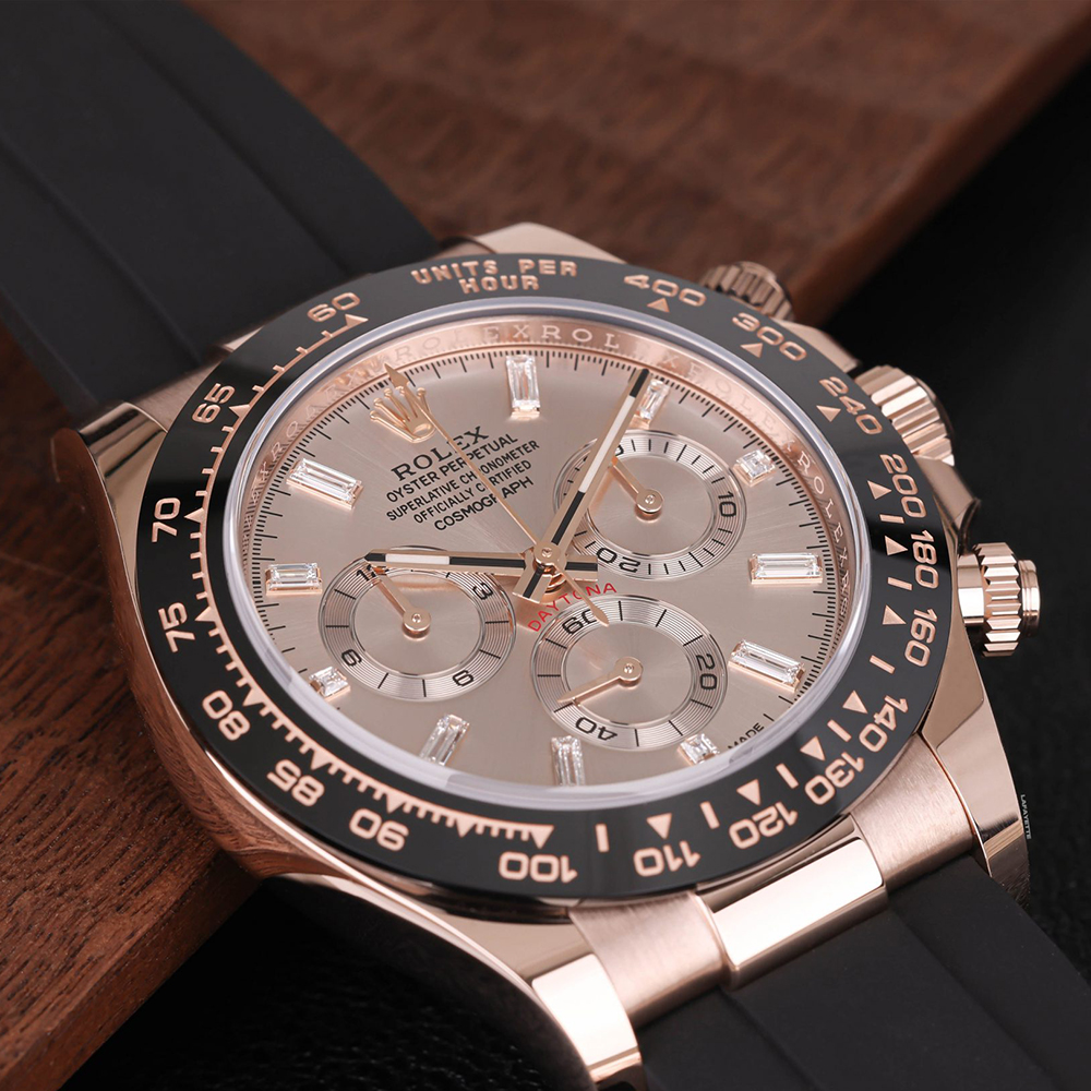 ​Rollie-The Crown Daytona Sundust Dial 40mm Everose gold Oysterflex Strap 116515ln-0061