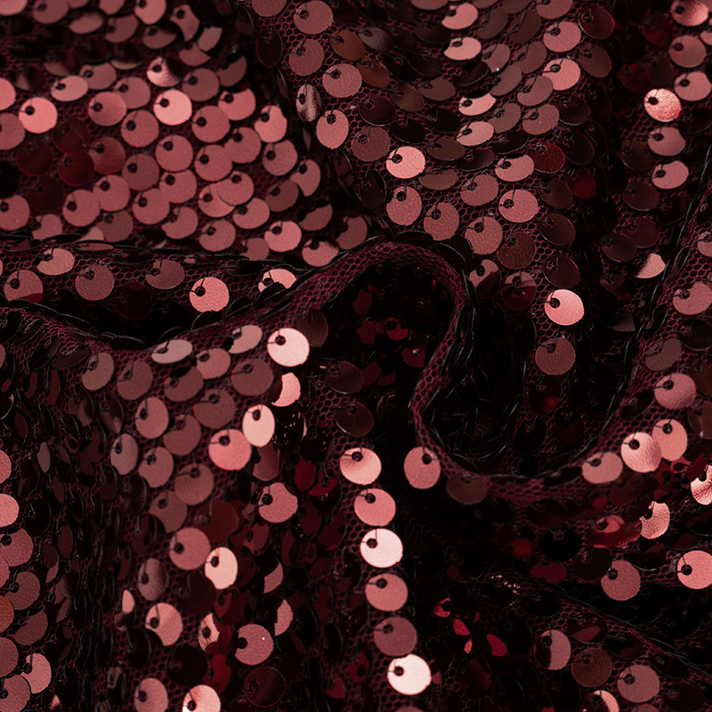 Women Spring Sexy V-Neck Sequined Hardware Buckle Neck Dress