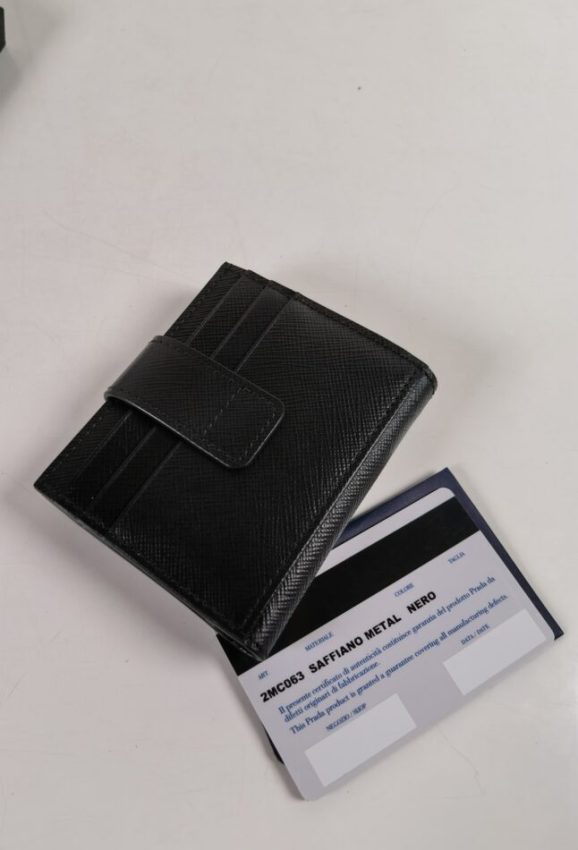 Replica Prada Saffiano Two Fold Compact Wallet