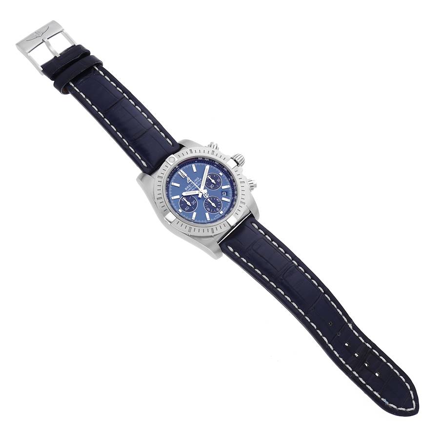 Breitling Chronomat Airbourne SE Blue Dial Steel Mens Watch AB0115