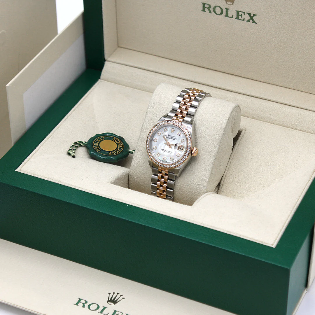 ?Limited Stock-Rolex Lady Datejust 28mm/31mm/36mm 18K Yellow Gold Jubilee Bracelet Diamond Bezel Mother of Pearl Diamond Dial Ref: 279381RBR-0013 /Ref: 279383rbr-0019