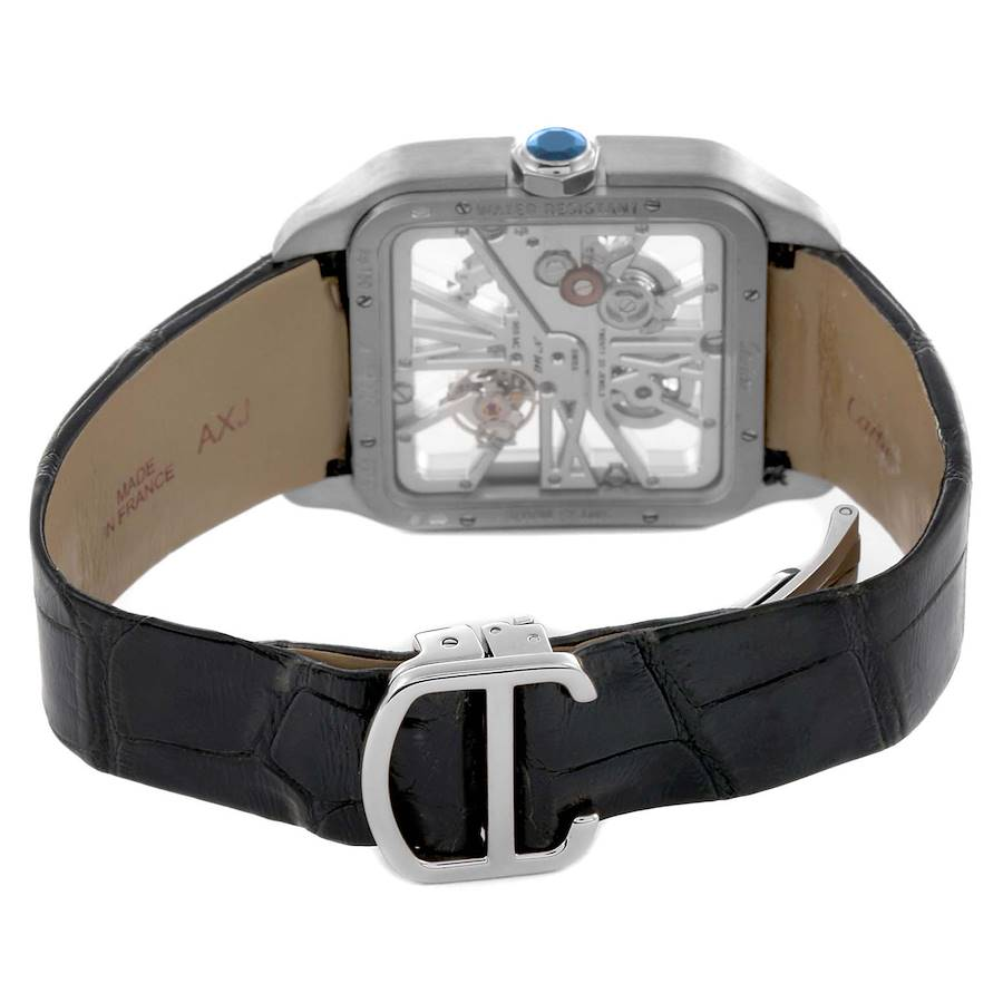 Cartier Santos Dumont Skeleton Dial White Gold Watch W2020033
