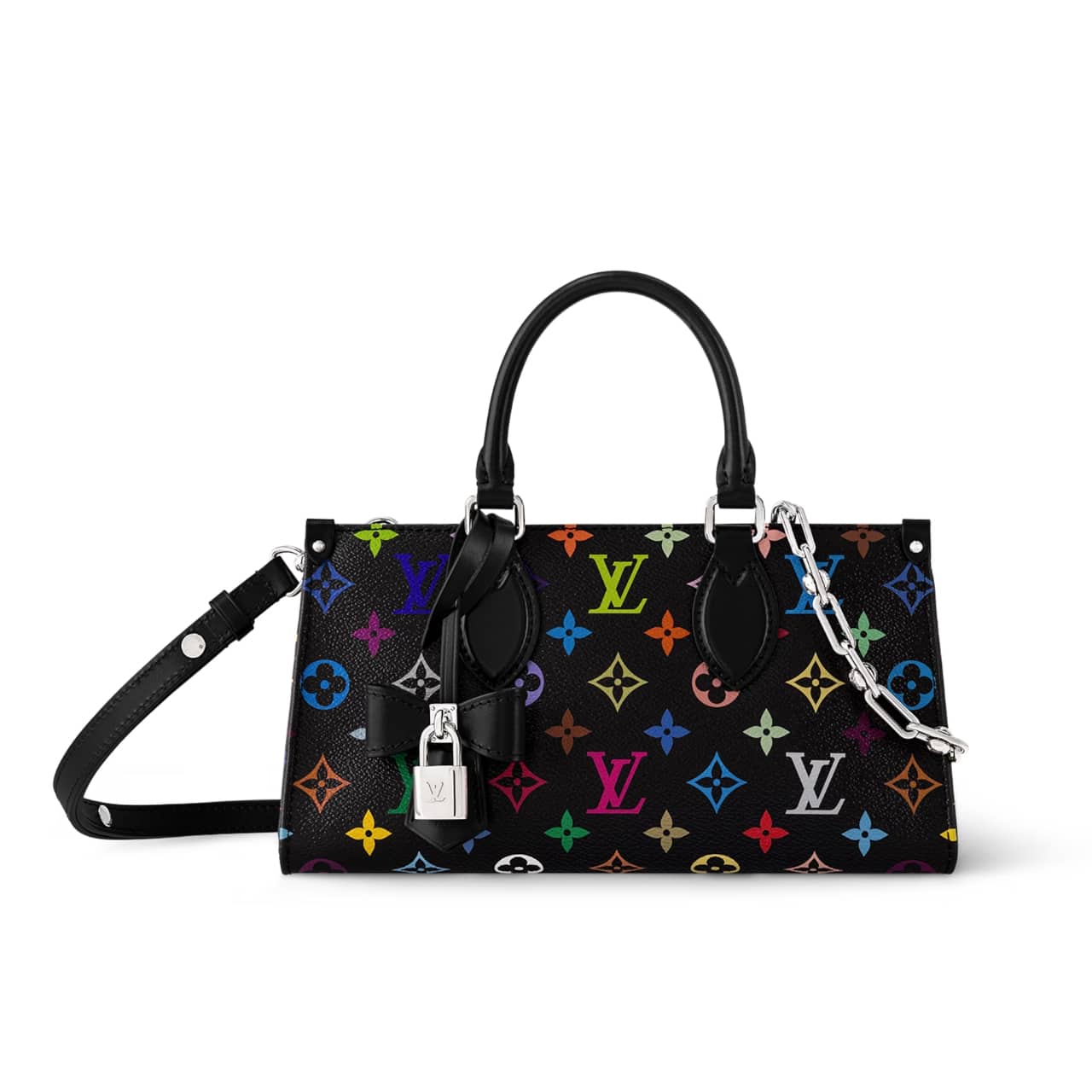 Louis Vuitton X Takashi Murakami Onthego East West Chain Black 25cm M13260