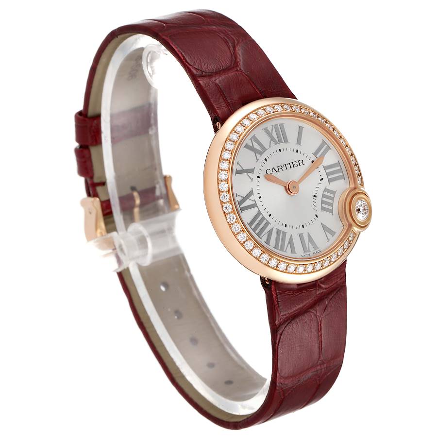 Cartier Ballon Blanc Rose Gold Diamond Ladies Watch WJBL0005