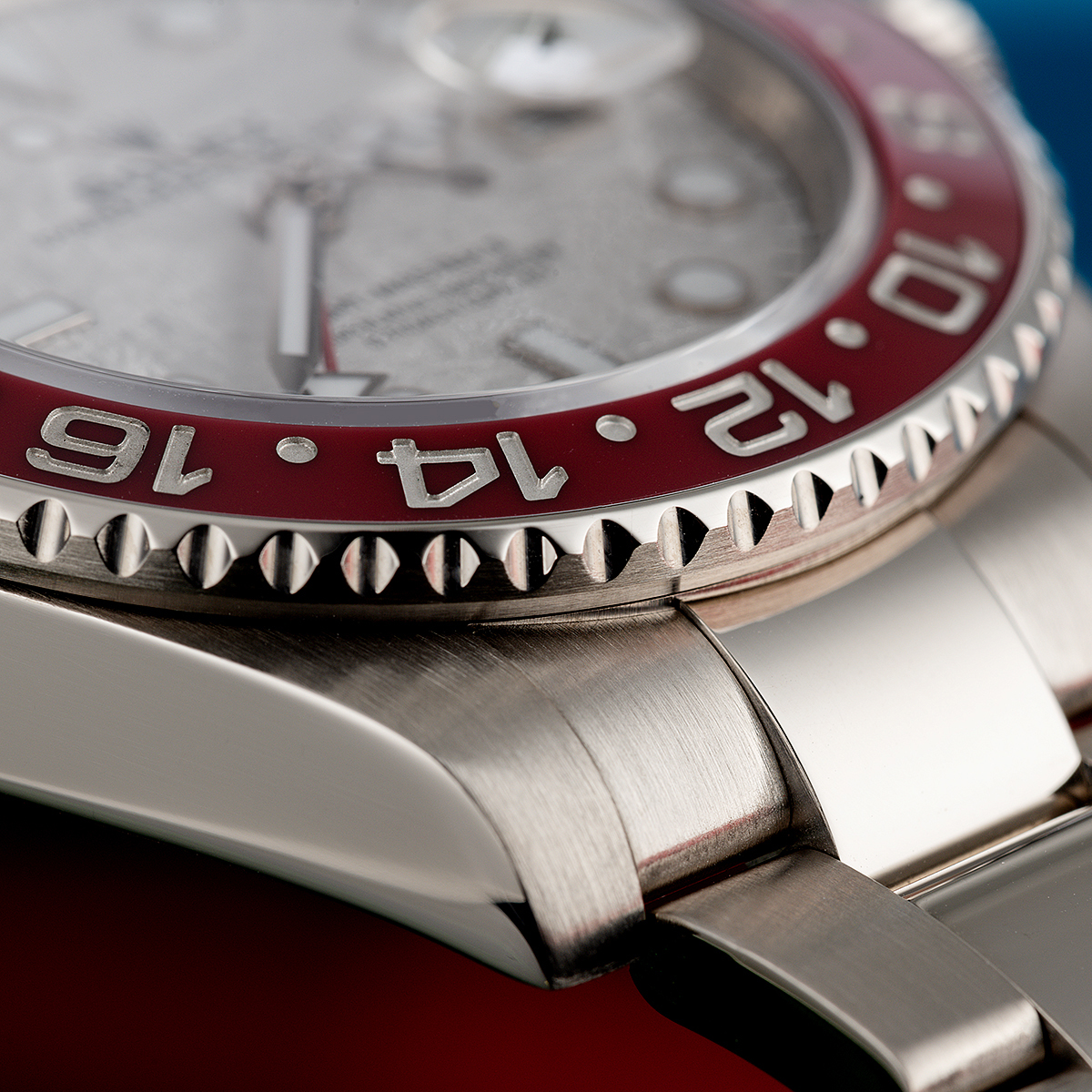 Rolex GMT Master II White Gold Meteorite Dial Pepsi Bezel Mens Watch 126719BLRO-0002 in 2021 New