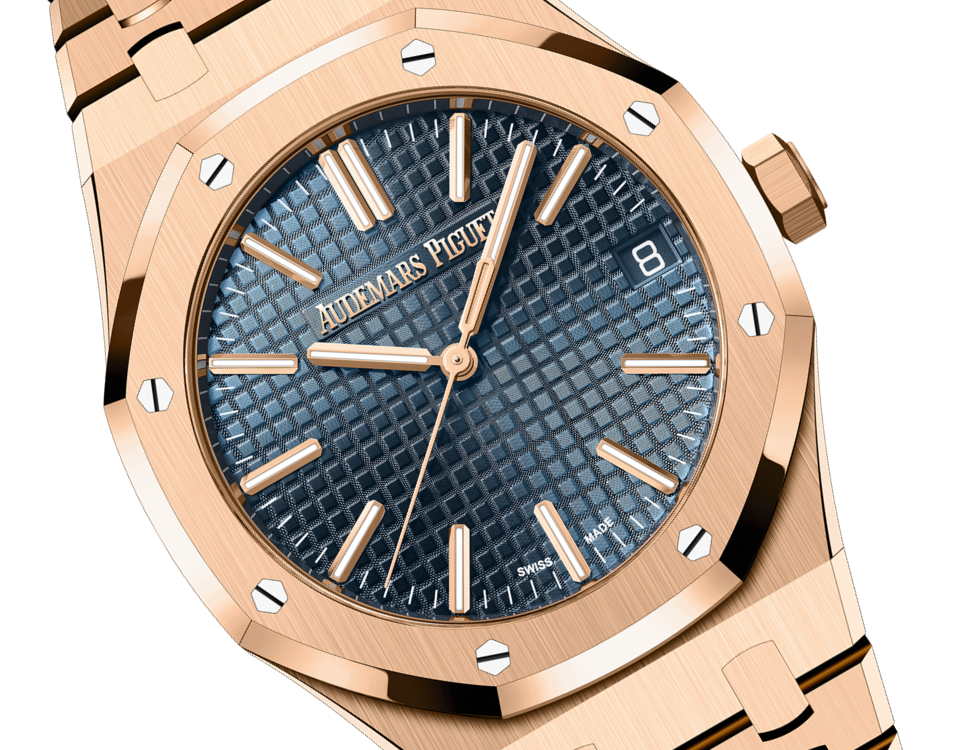 ROYAL OAK Pink Gold &ldquo;Bleu nuit nuage 50&rdquo; Dial 41mm
