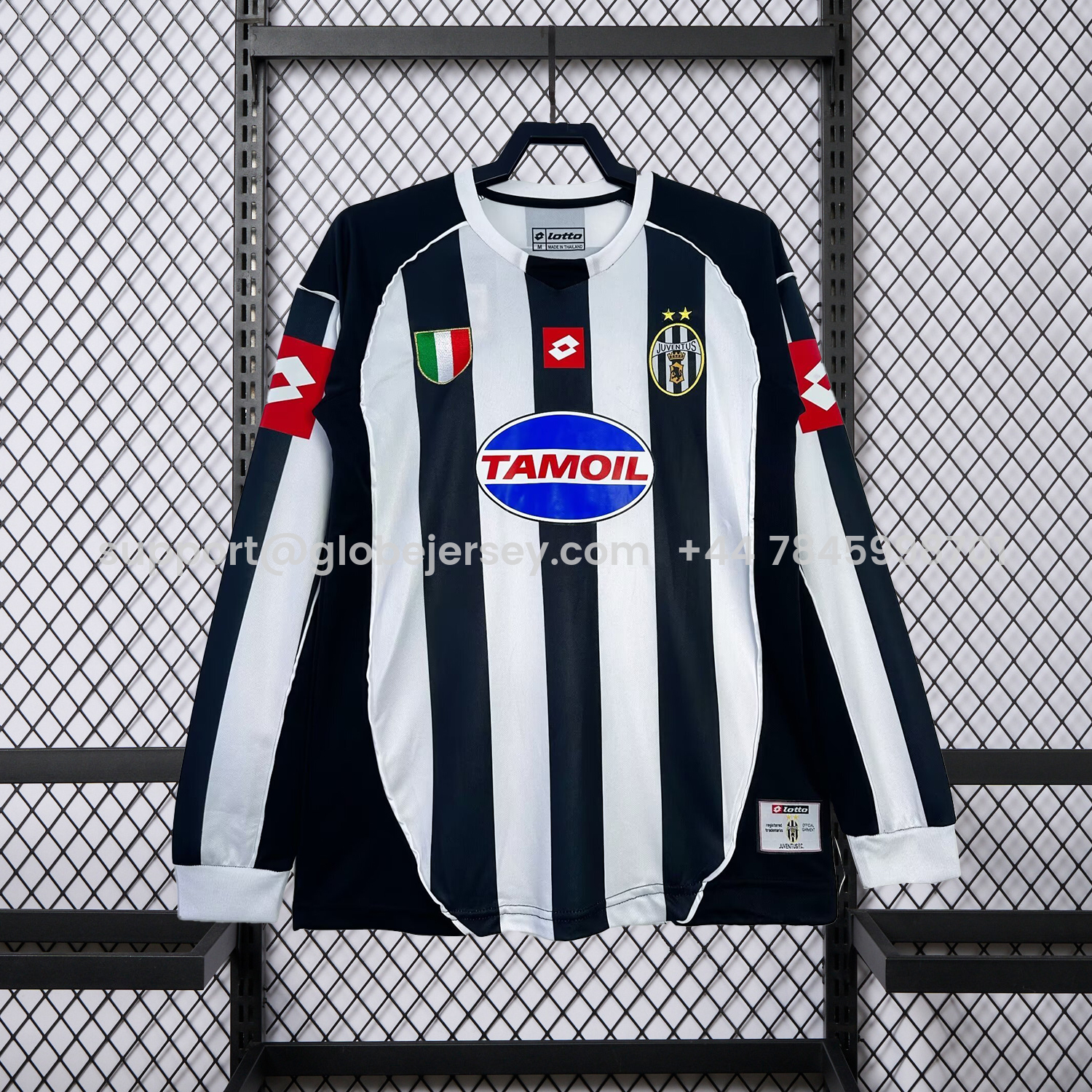 Retro Juventus 2002-03 European Home Long Sleeves Jersey
