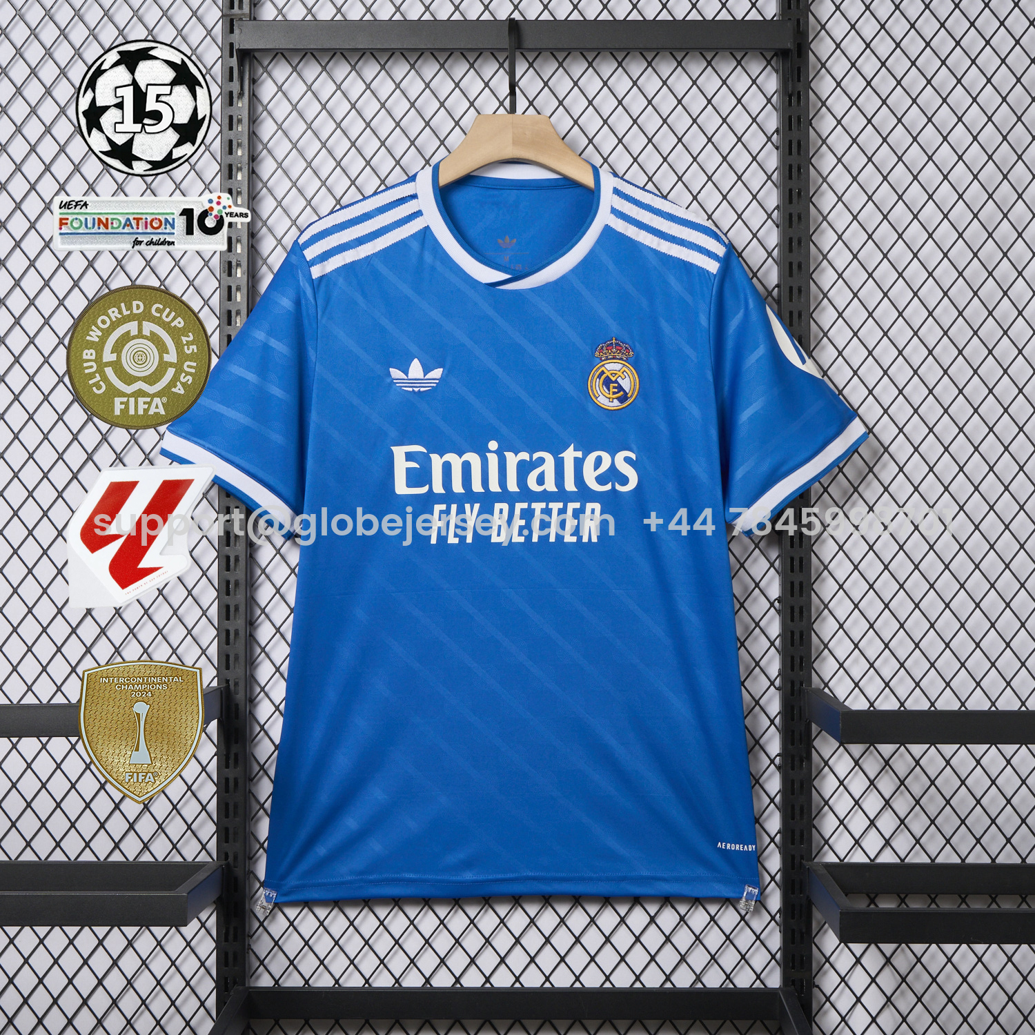 Real Madrid 25-26 Third Blue Jersey - Fans Version
