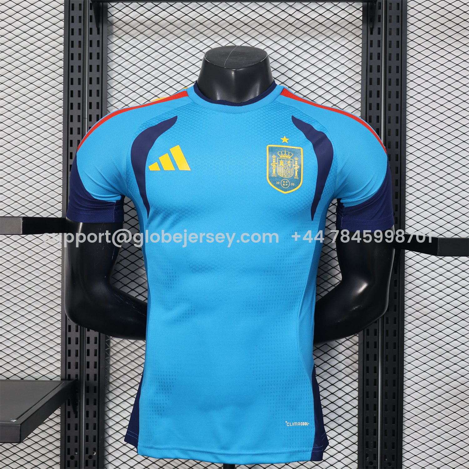 Spain 2026 Blue Pre-Match Training Jersey - Player Version