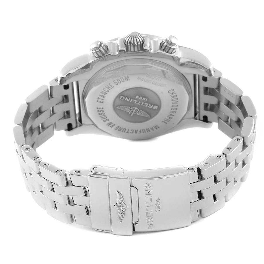 Breitling Chronomat 01 Blue Mother of Pearl Steel Mens Watch AB0110