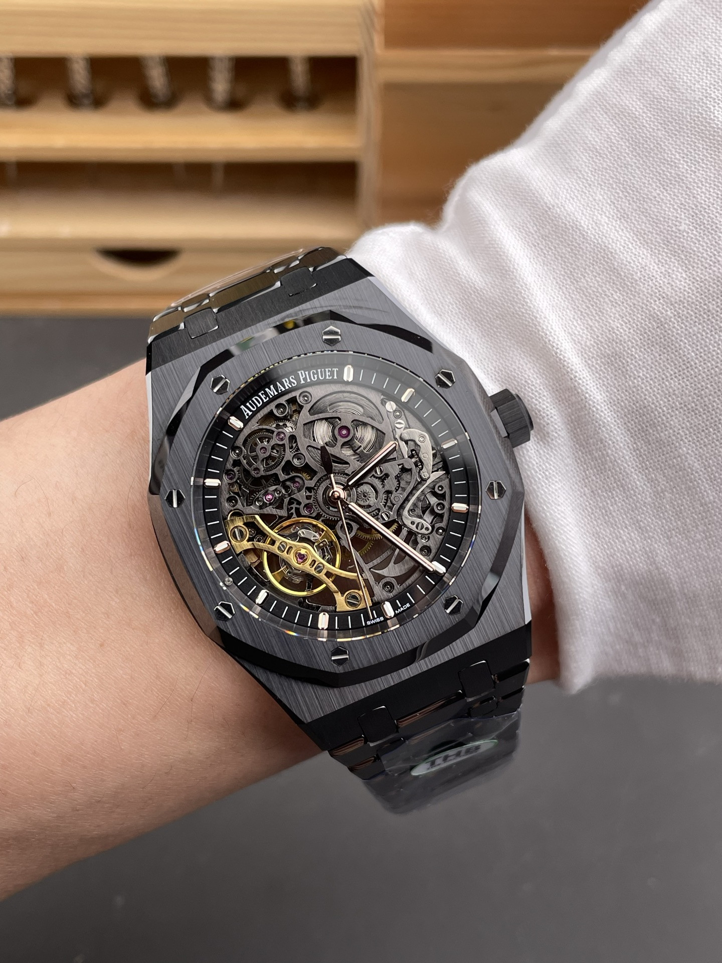 Royal Oak 15416 Black Ceramic Skeleton