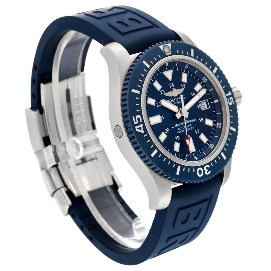 Breitling Aeromarine Superocean 44 Blue Dial Steel Mens Watch Y17393