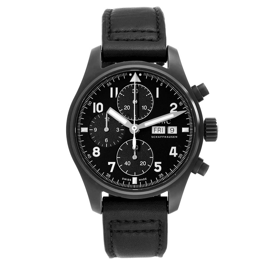 IWC Pilot Chronograph Tribute to 3705 Limited Edition Ceratanium Mens Watch IW387905