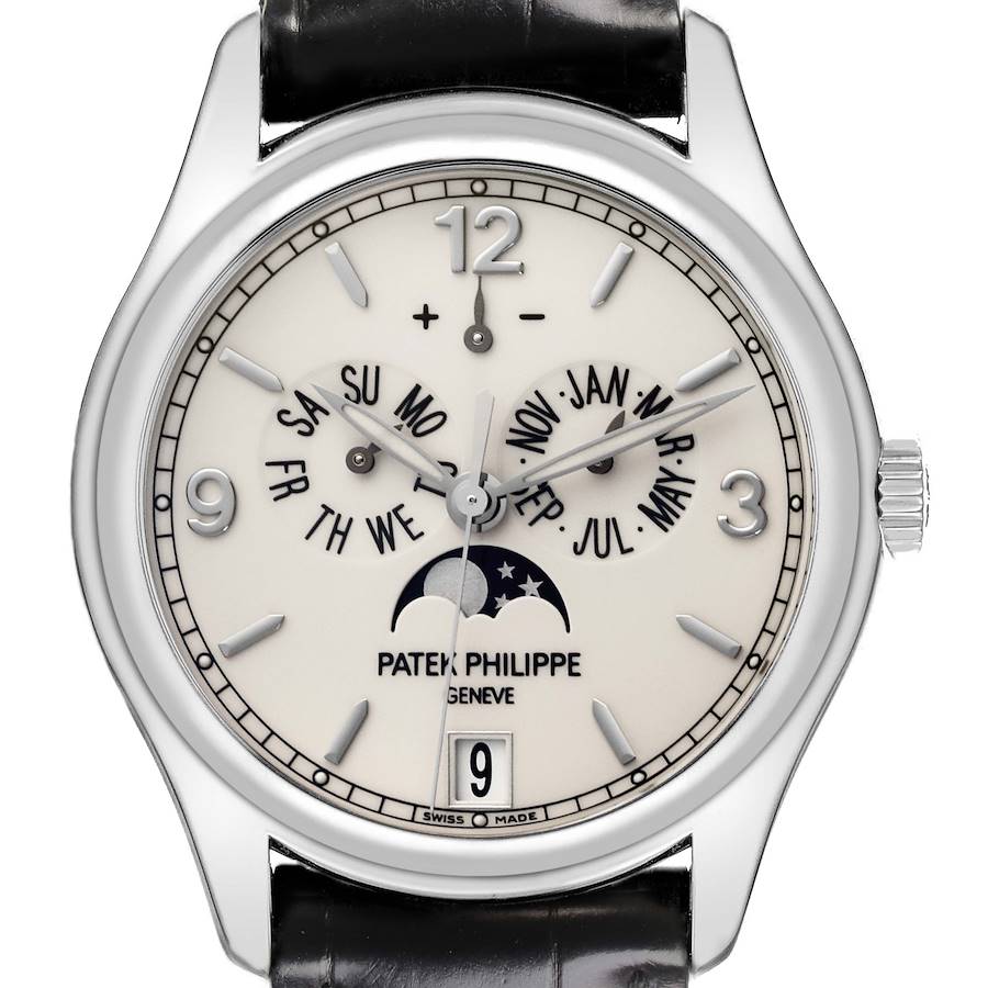 Patek Philippe Complications Annual Calendar White Gold Mens Watch 5146G
