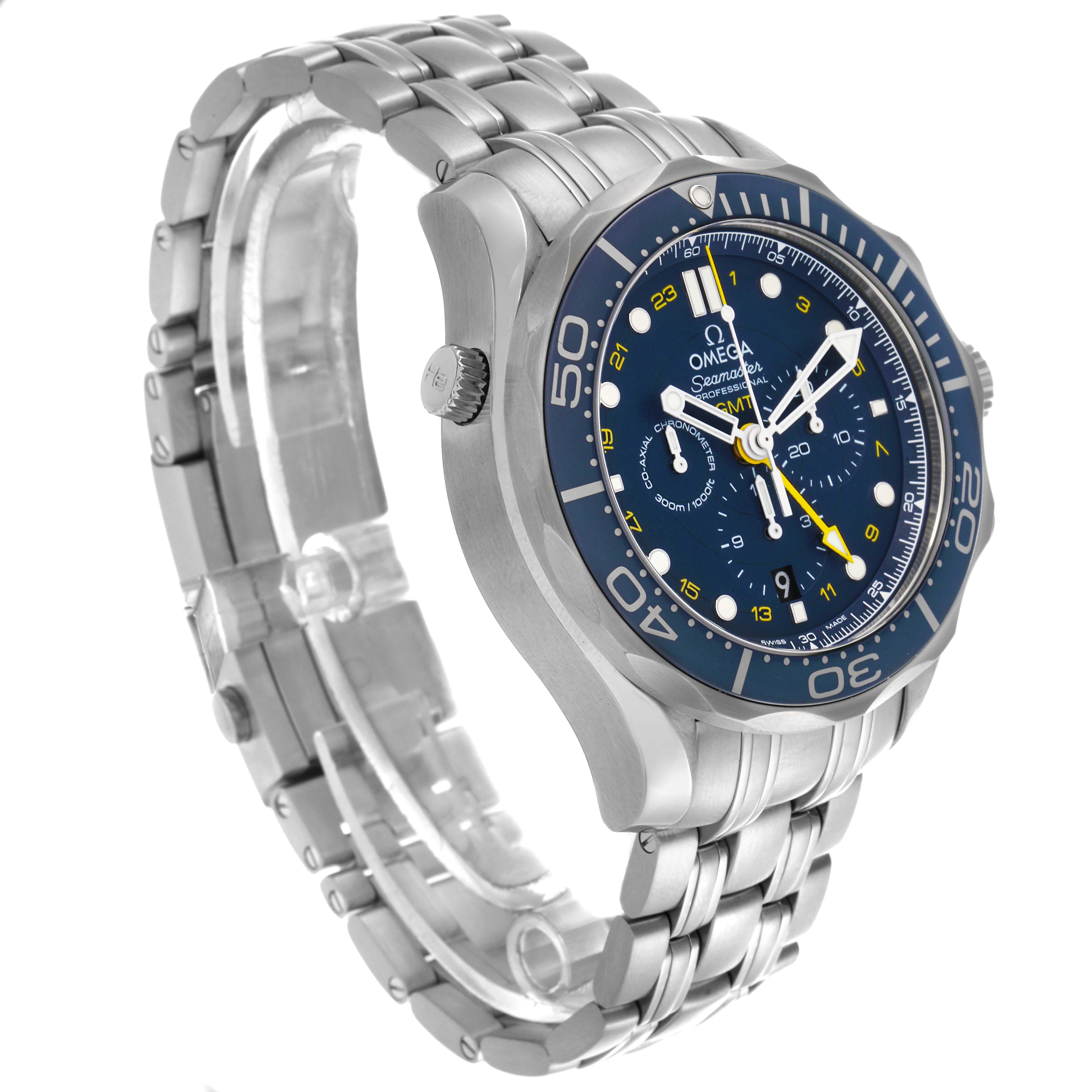 Omega Seamaster 300 GMT Steel Mens Watch 44.0 MM 212.30.44.52.03.001