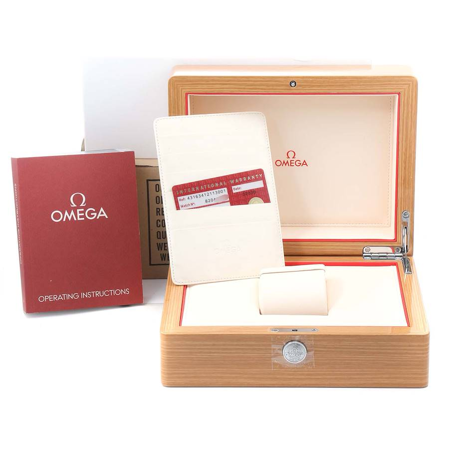 Omega DeVille Hour Vision Rose Gold Mens Watch 431.63.41.21.13.001 Unworn