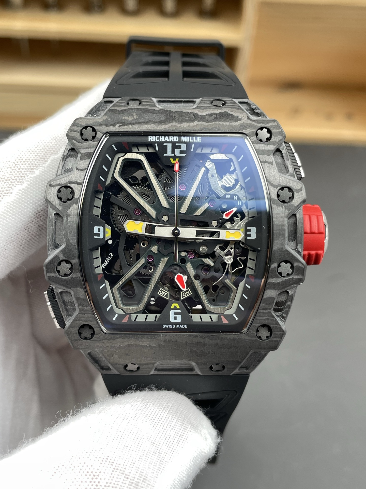 RM35-03 Carbon Fiber Black