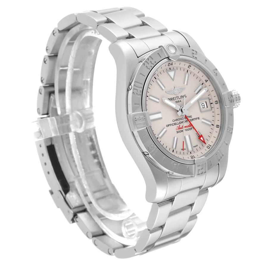 Breitling Aeromarine Avenger II GMT Steel Mens Watch A32390
