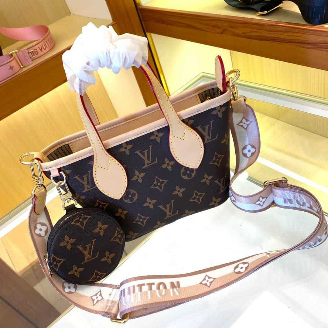 Louis Vuitton Neverfull BB Monogram Canvas Beige 25Cm M46705