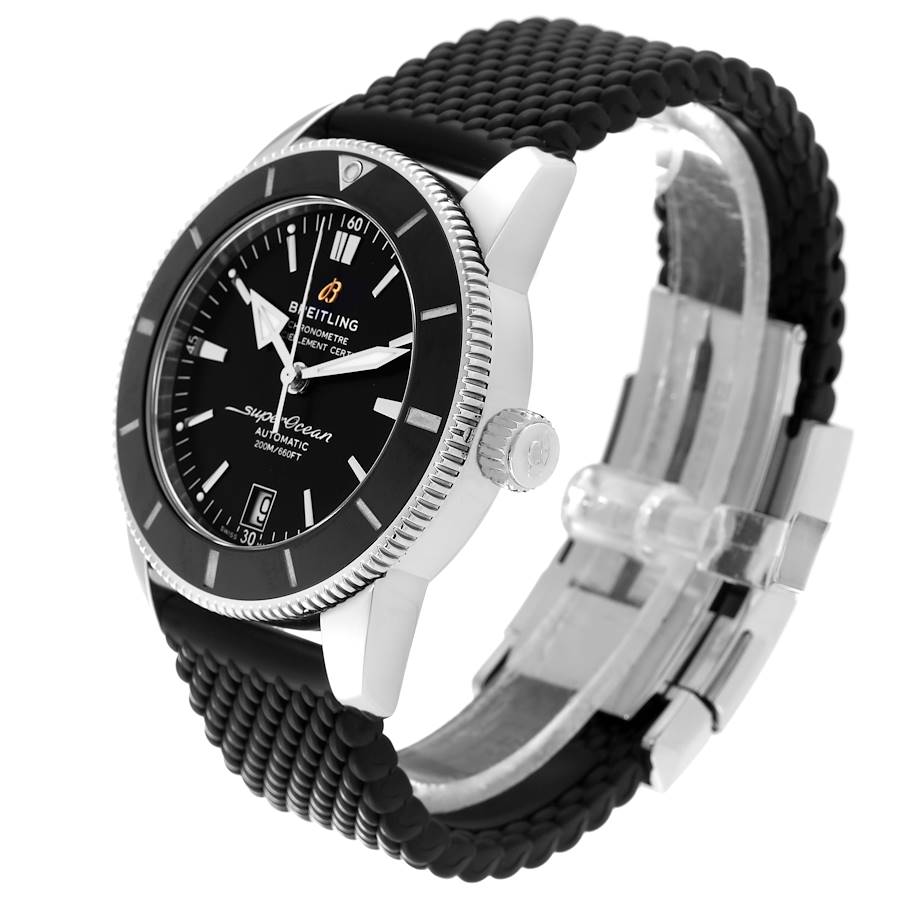 Breitling SuperOcean Heritage II 42 Black Dial Steel Mens Watch AB2010