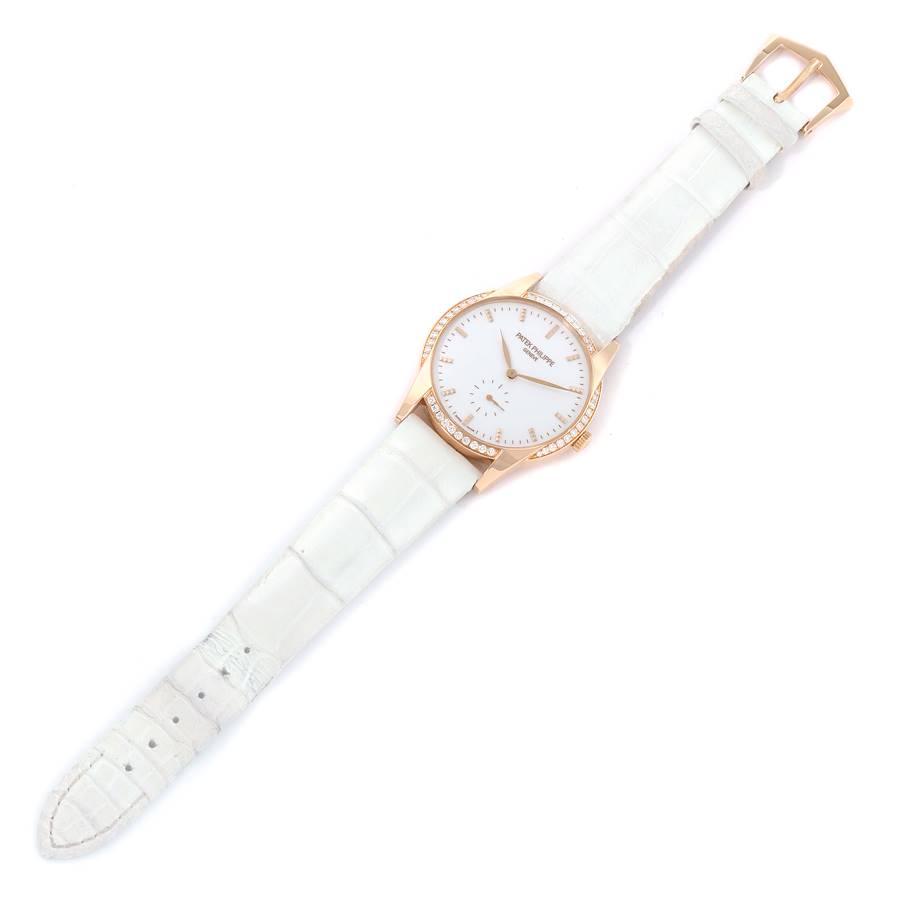 Patek Philippe Calatrava Rose Gold Diamond Ladies Watch 7122