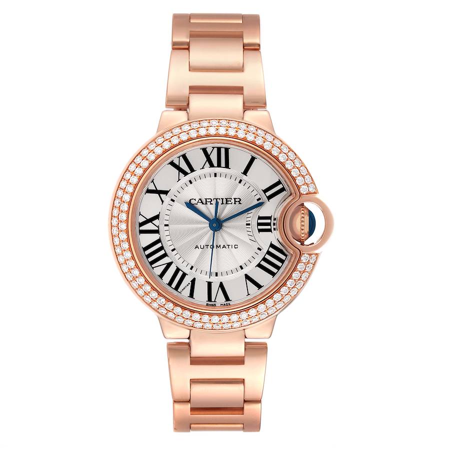 Cartier Ballon Bleu Rose Gold Diamond Ladies Watch WE902064