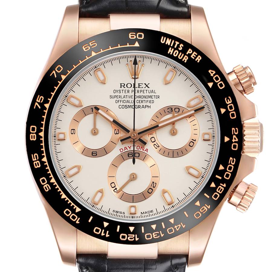 Rolex Cosmograph Daytona Rose Gold Mens Watch 116515
