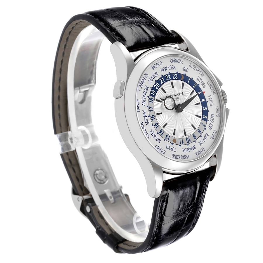 Patek Philippe World Time Complications White Gold Mens Watch 5130