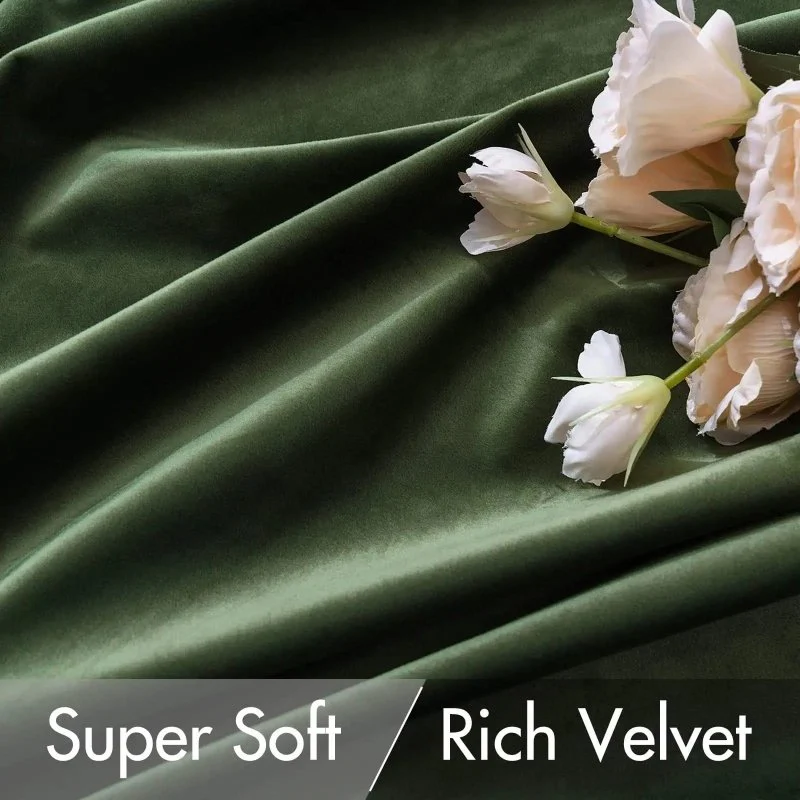 Custom Velvet Luxury Blackout Curtains  (2 Panels) - Grommet