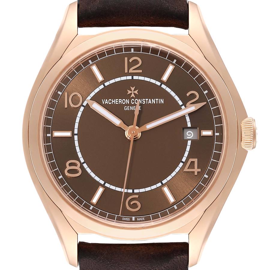Vacheron Constantin FiftySix Brown Dial Rose Gold Mens Watch 4600E