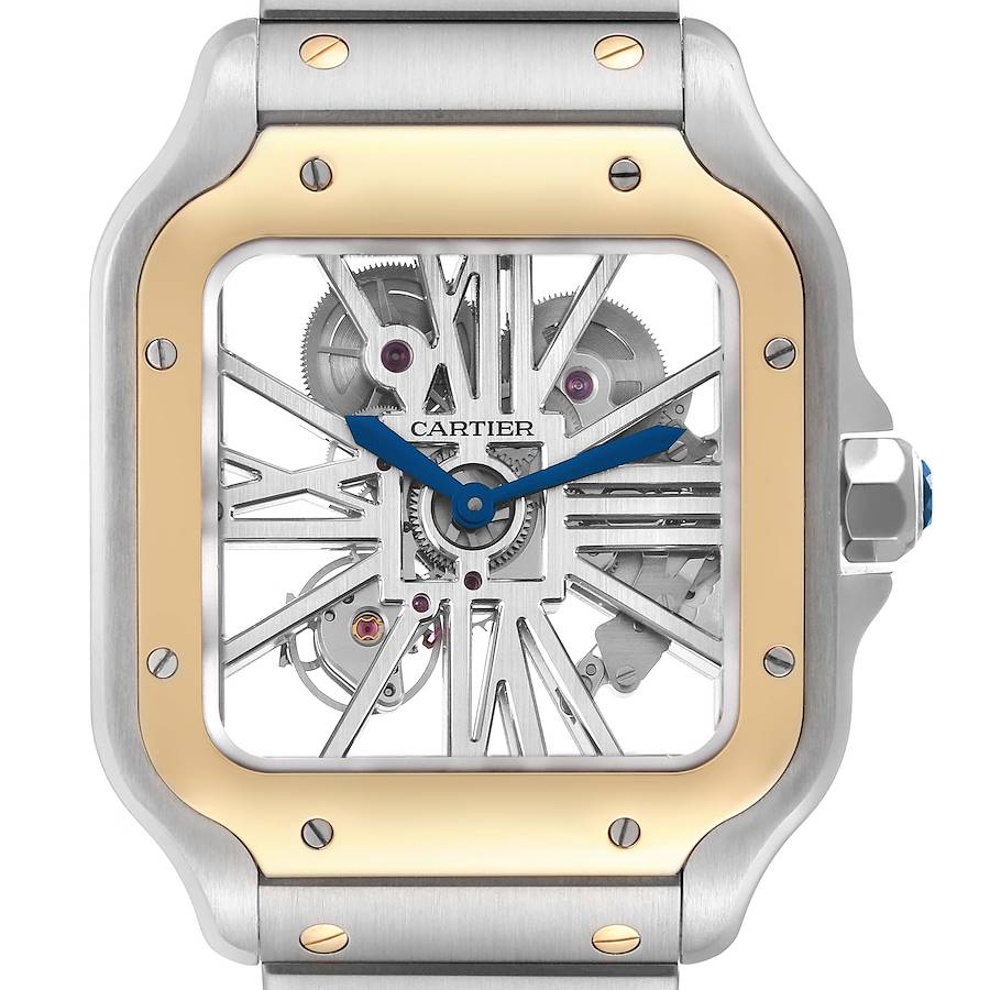 Cartier Santos Dumont Skeleton Dial White Gold Watch W2020033