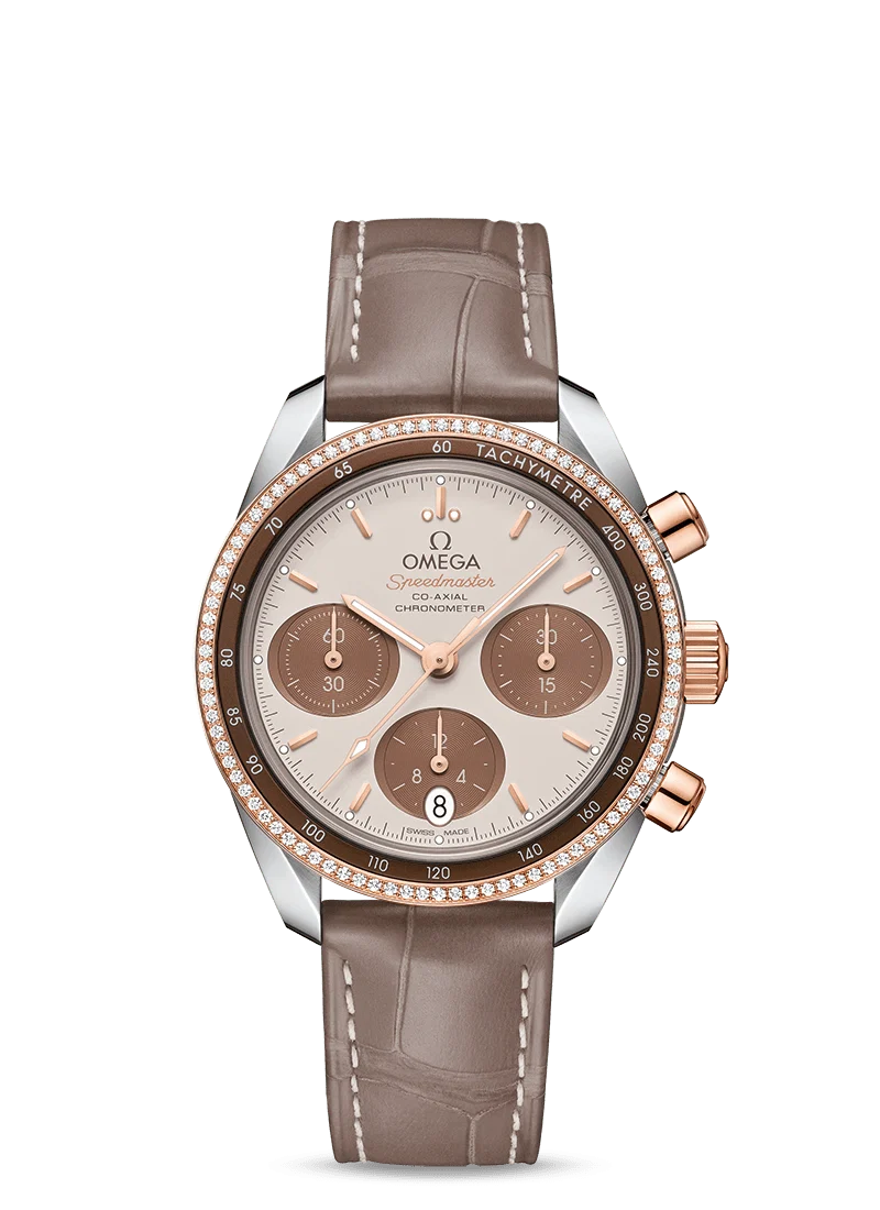 Speedmaster Steel Sedna Gold Chronograph Watch 324.28.38.50.02.002