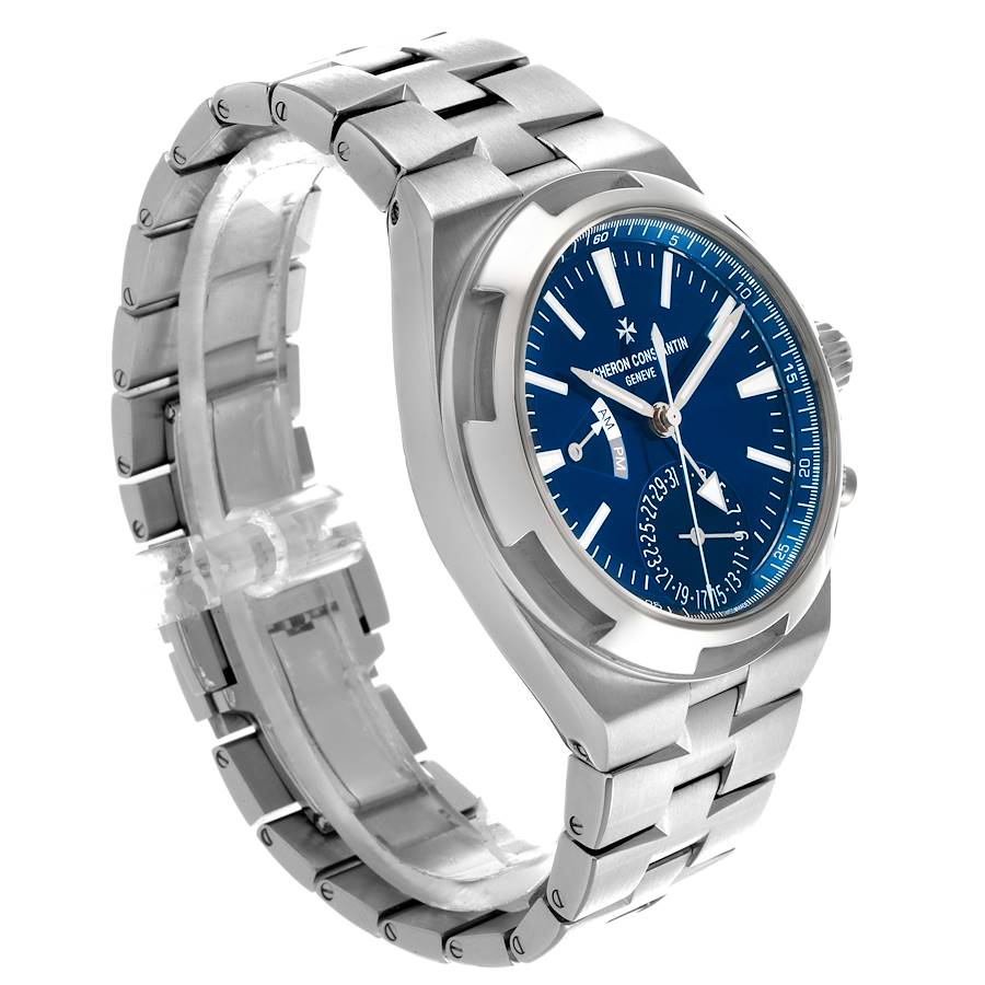 Vacheron Constantin Overseas Dual Time Blue Dial Steel Watch 7900V