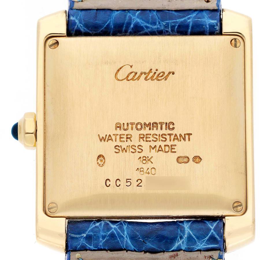 Cartier Tank Francaise Large Yellow Gold Automatic Mens Watch W5000156