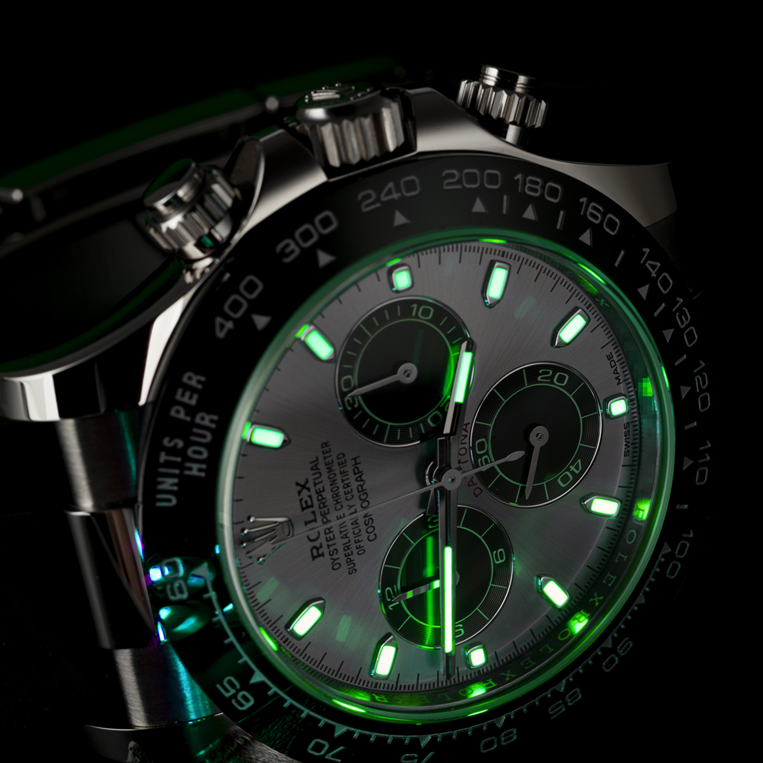 ??Limited Time Offer -Rolex Daytona White Gold Steel Grey Dial Oysterflex Strap 116519ln-0027