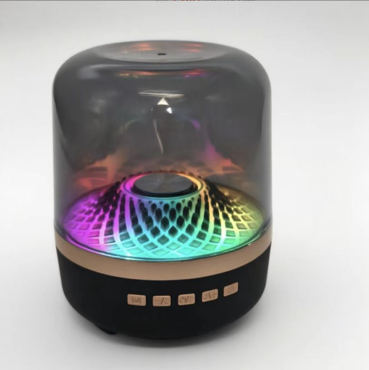 LED Atmosphere Night Light Speaker, Portable Wireless Subwoofer