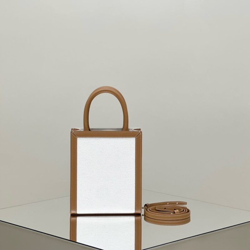 Replica Celine Triomphe Cabas Mini Tote White